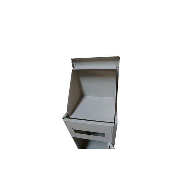 Buzón de correo de aluminio fundido con embalaje personalizado, poste de pie independiente de acero inoxidable con letras