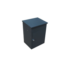 Buzón de correo postal para jardín al aire libre con letras de bloqueo montadas en la pared