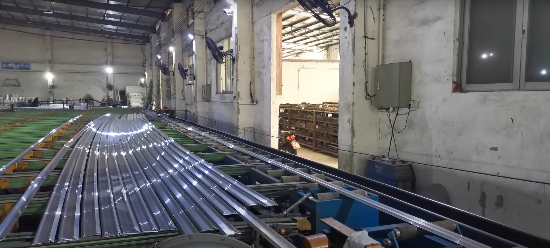 Visualización del flujo de proceso - perfil de aluminio