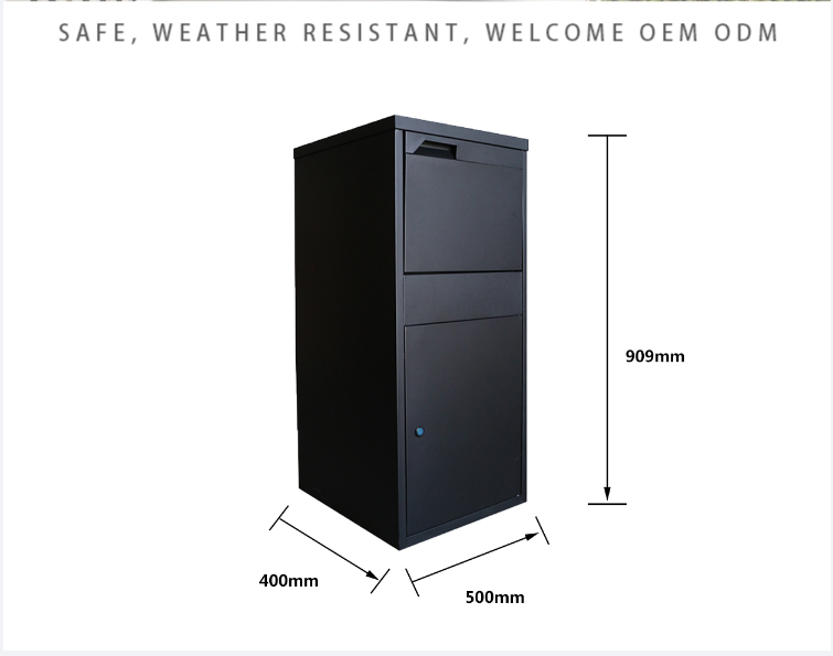 Caja libre antirrobo impermeable al aire libre del paquete del espacio grande del fabricante de China