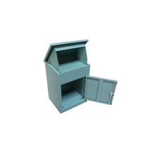 Buzón derecho horizontal interior con cerradura de montaje en pared de acero inoxidable para exteriores