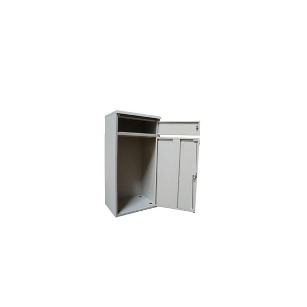 Buzón de correo de aluminio fundido con embalaje personalizado, poste de pie independiente de acero inoxidable con letras
